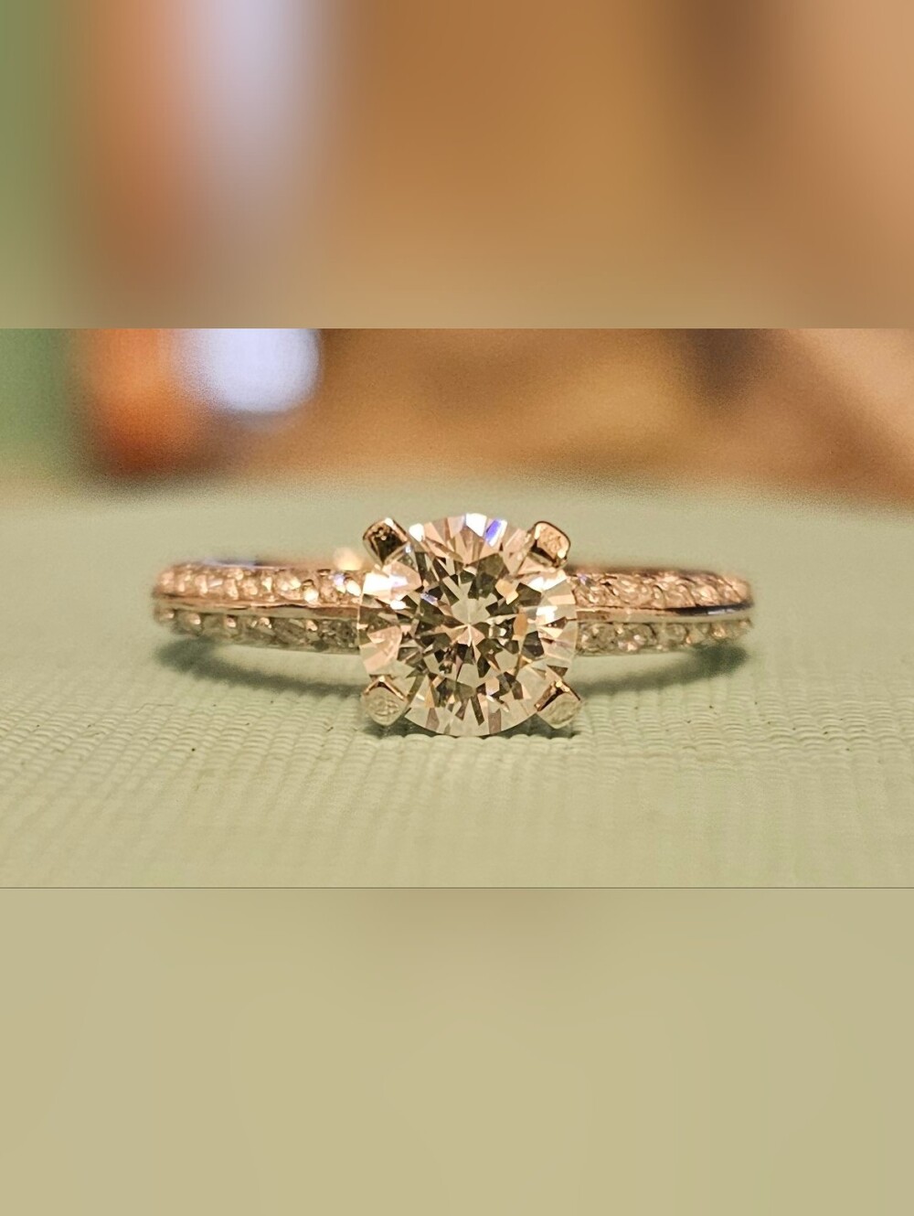 925 Sterling Silver Ring with CZ SZ 6